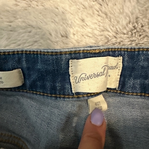 Universal Blue Distressed Jean Shorts - Picture 2 of 4